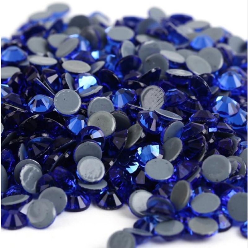 Sapphire hot fix rhinestones 