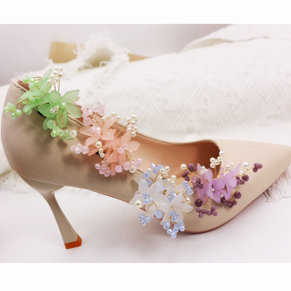 beaded shoe flower