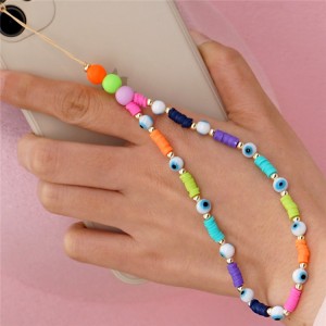 2021 new design mobile phone chain cute,colorful hand made cell phone lanyard string