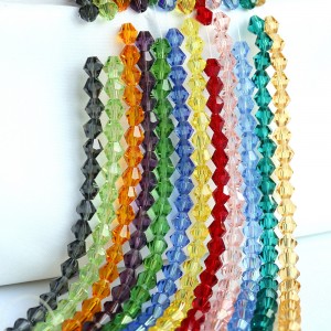 Glass  Bicone Beads