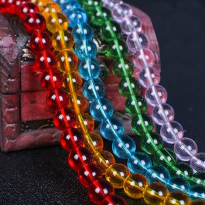 Colorful Round Glass Beads for Jewelry Making